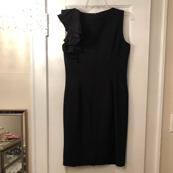 Calvin Klein black ruffle dress 🖤 - Picture 5 of 7